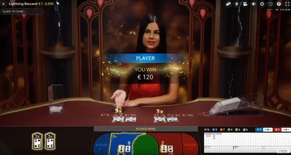 Winning Strategies for Lightning Baccarat